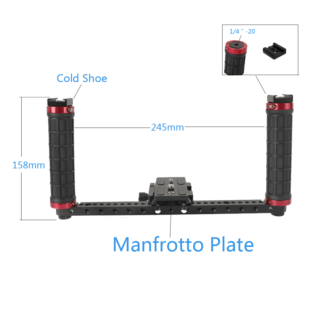 Manfrotto Style Handheld Camera Rig with Rubber Handle