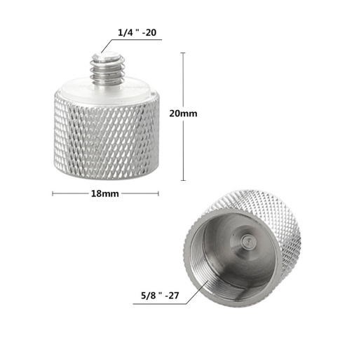 5/8-27 to 1/4-20 Microphone Stand