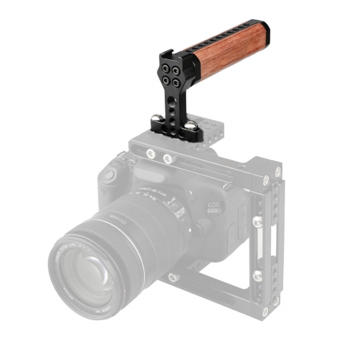 Camera Top Handle Wooden Grip