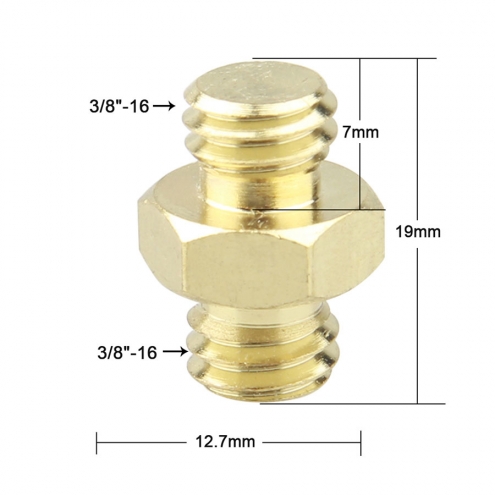 3/8 Double Male Screw