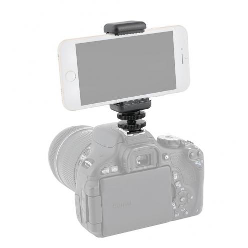 Phone Holder with Shoe Mount Adapter