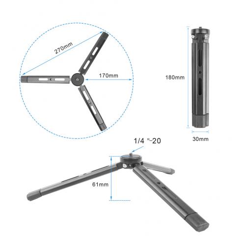 Lightweight Mini Table Tripod