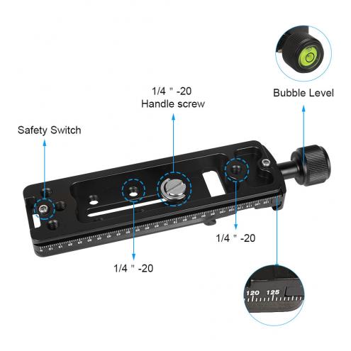 Slide Rail QR Plate 140mm