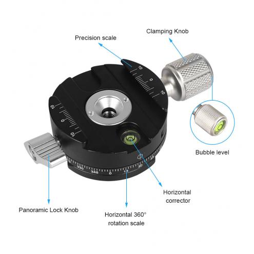 360 Degree Panoramic Quick Release Clamp