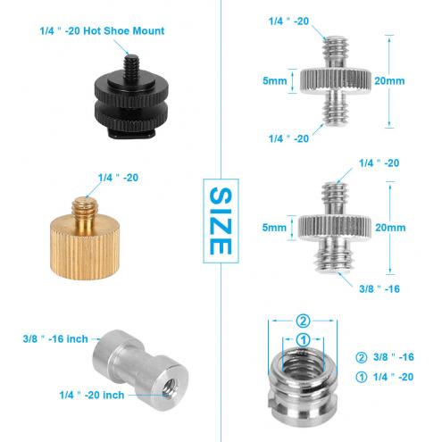 Camera Screw Adapter Combo Pack