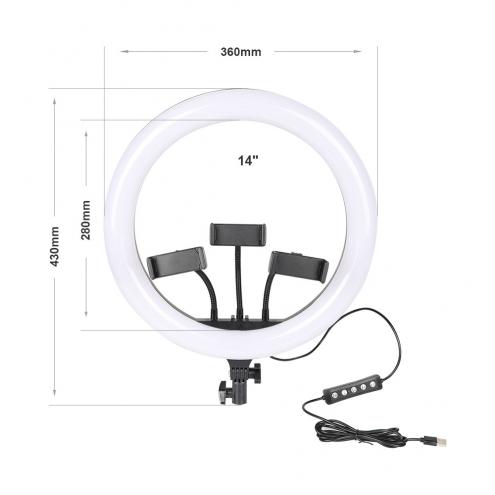 14 Inch RGB LED Ring Light