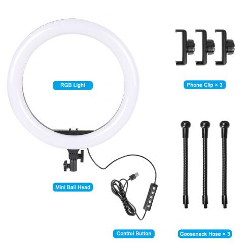 14 Inch RGB LED Ring Light