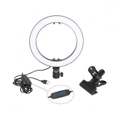 LED Ring Light with Mount Clip Clamp