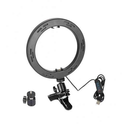 LED Ring Light with Mount Clip Clamp