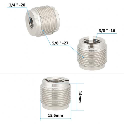 5/8 to 1/4 and 3/8 Female Screw