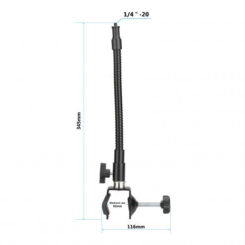 C Clamp with Gooseneck Arm