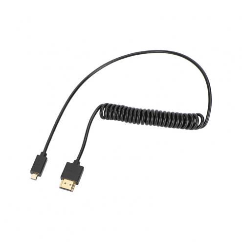 Micro-HDMI to HDMI Coiled Cable