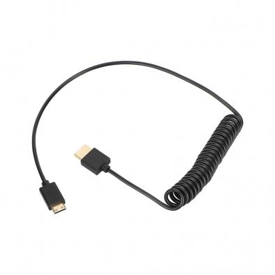 Mini-HDMI to HDMI Coiled Cable