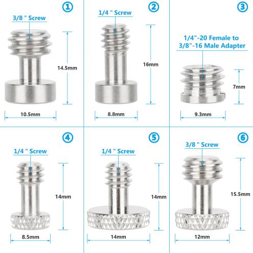 Assorted Screw Adapter Set